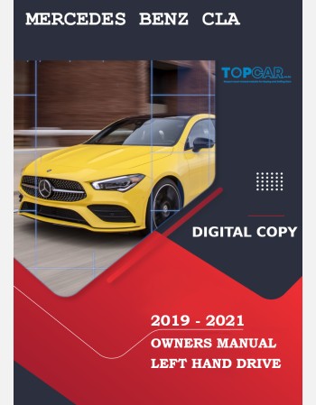 mercedes benz cla 2019 2020 & 2021 owners manual